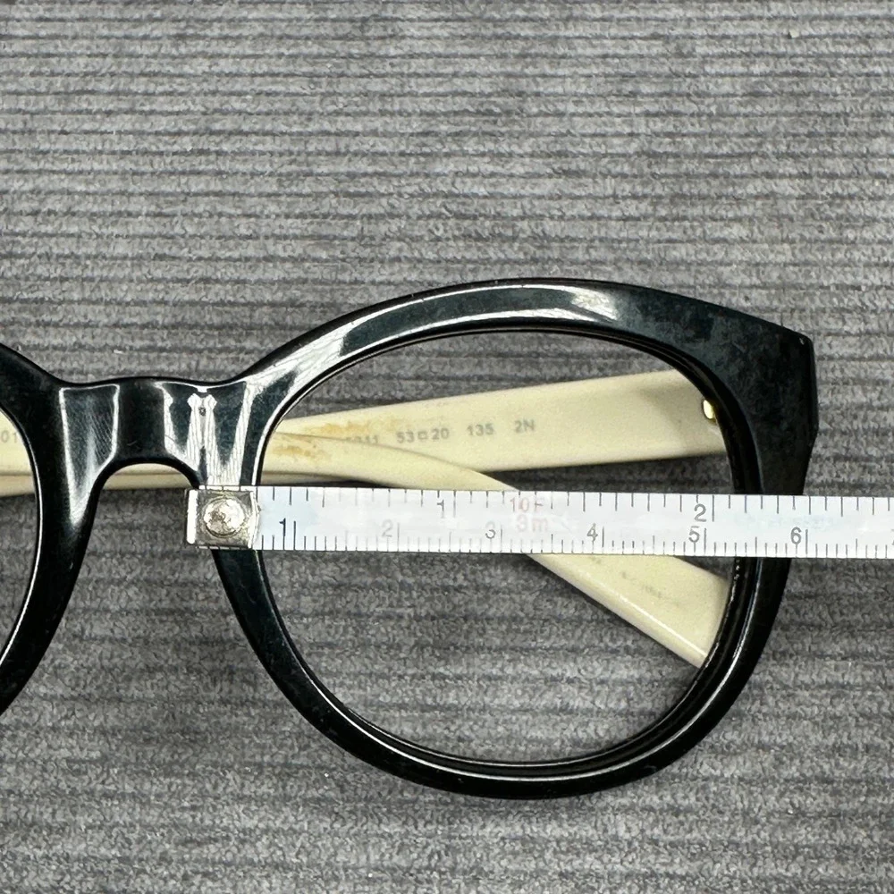 Michael Kors MK 6019 Champagne Beach Black Cream‎ Cat Eye Y2K Eyeglass 53-20-135